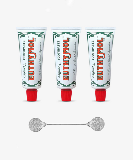 Euthymol Original Toothpaste 3 packs with Classic toothpaste Squeezer