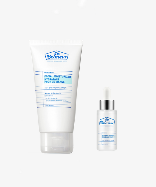 Dr. Belmeur Clear Skin Duo– (Foam Cleanser + Spot Calming Ampoule)