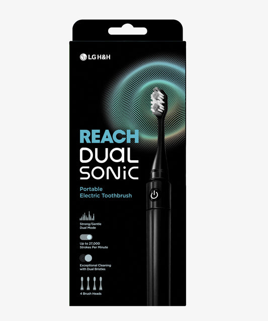 REACH Dual Sonic Electric Toothbrush-Black