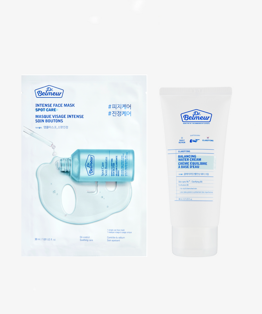 Dr. Belmeur Hydration & Spot Care Set-(Water Cream+Spot Care Intense Face Mask)